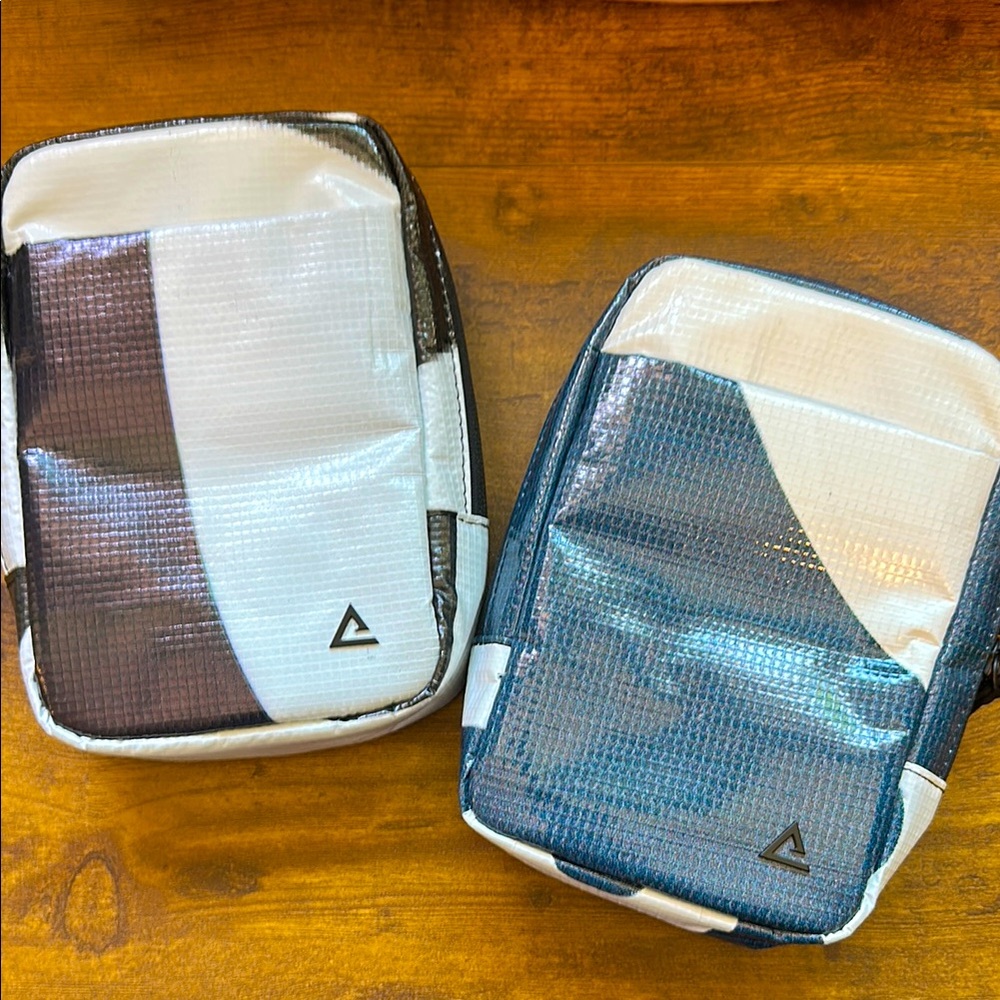 Rareform Crossbody Bags; never used; made from recycled billboards